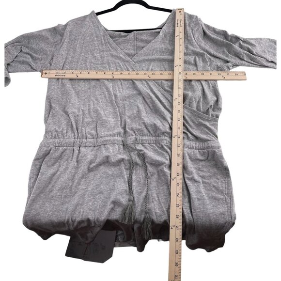 AnyBody Women's Grey V-Neck Jumpsuit Comfy Lounge Wear Elastic Waist Size XL - Picture 4 of 5